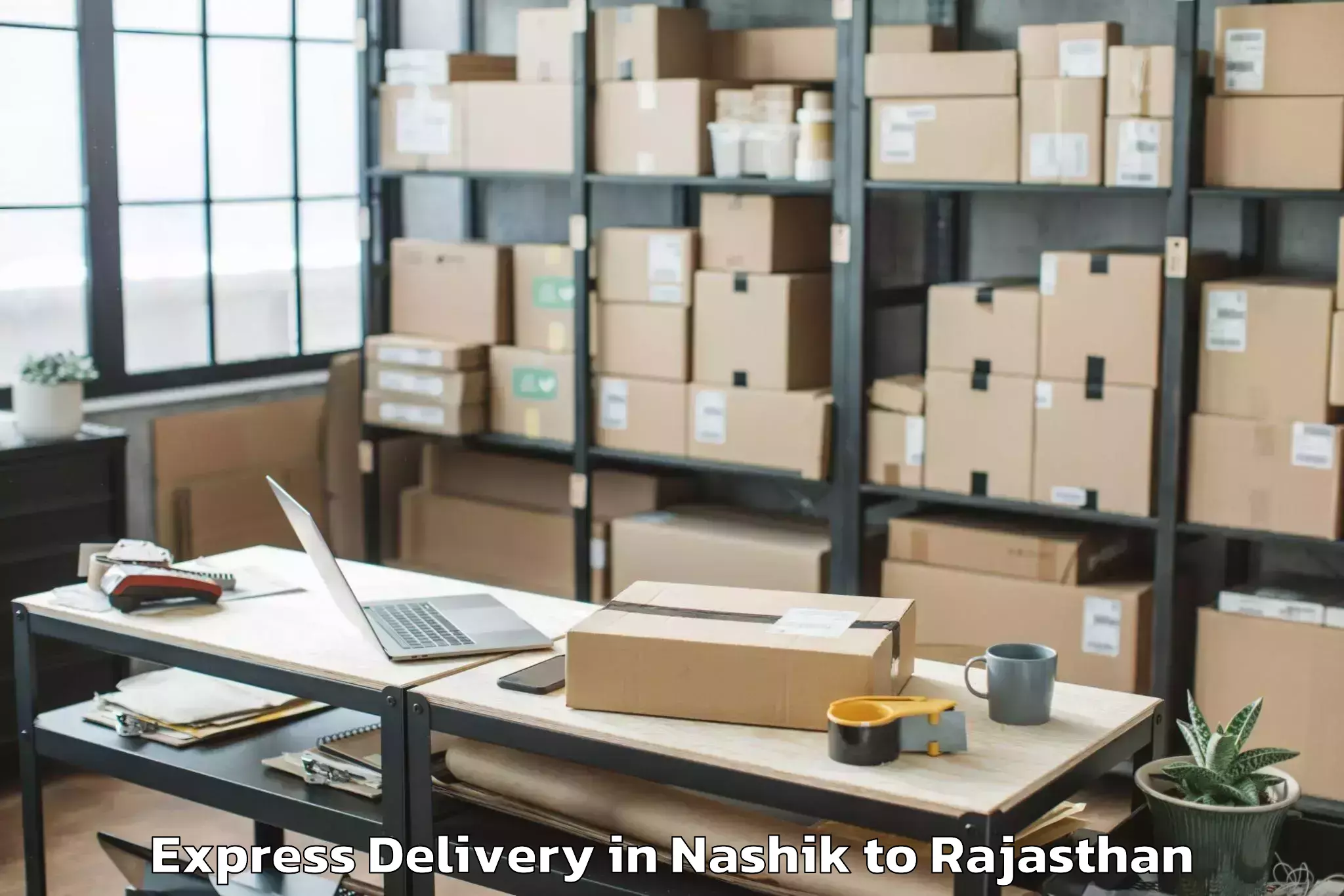 Book Nashik to Chaksu Express Delivery